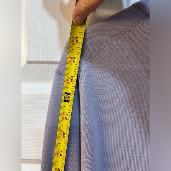 Theory Crewneck Sweater Regal Blue Women Sz XL Luxury Cottage Academia Vacation - Picture 7 of 9